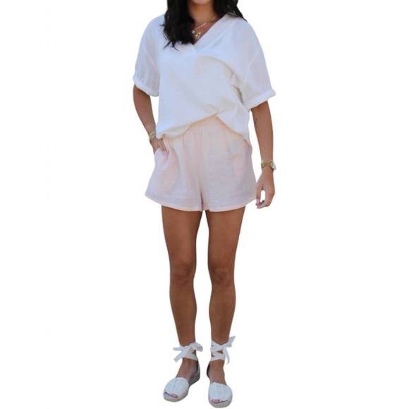 NEW MIOU MUSE double gauze shorts in pink - Picture 1 of 4